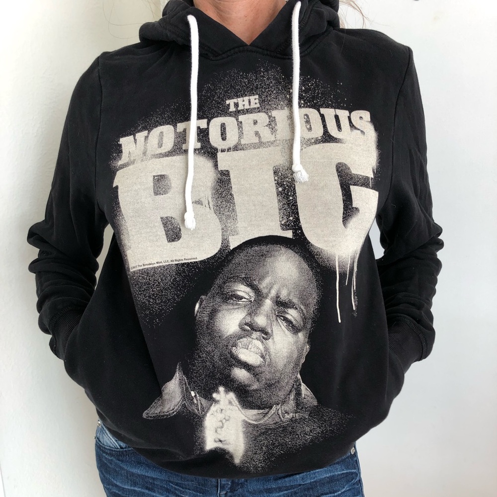Relaxed fit Biggie smalls sweatshirt with hood